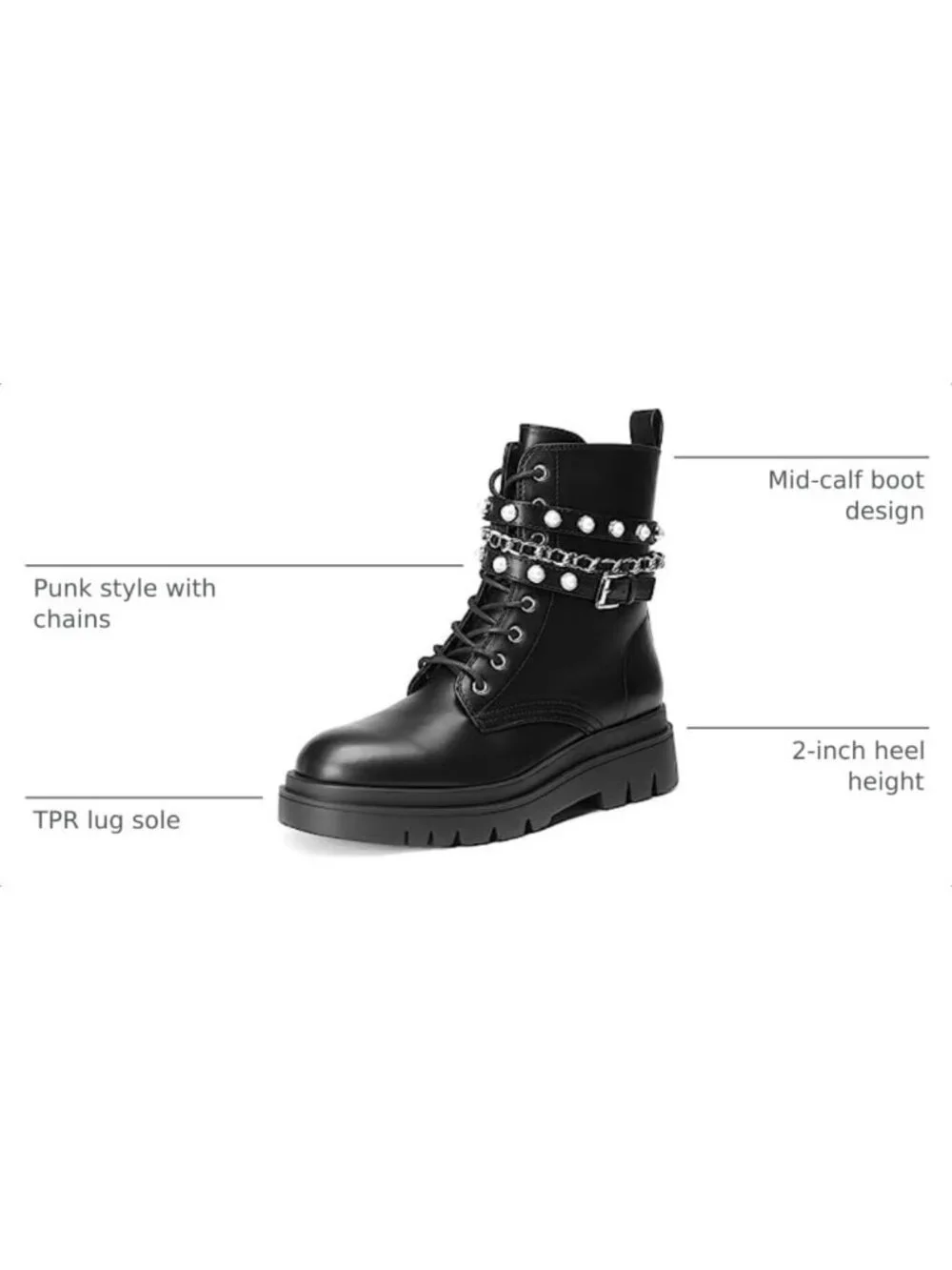 Stylish Lace-Up Women's Combat Ankle Boots | Trendy Footwear for Every Occasion